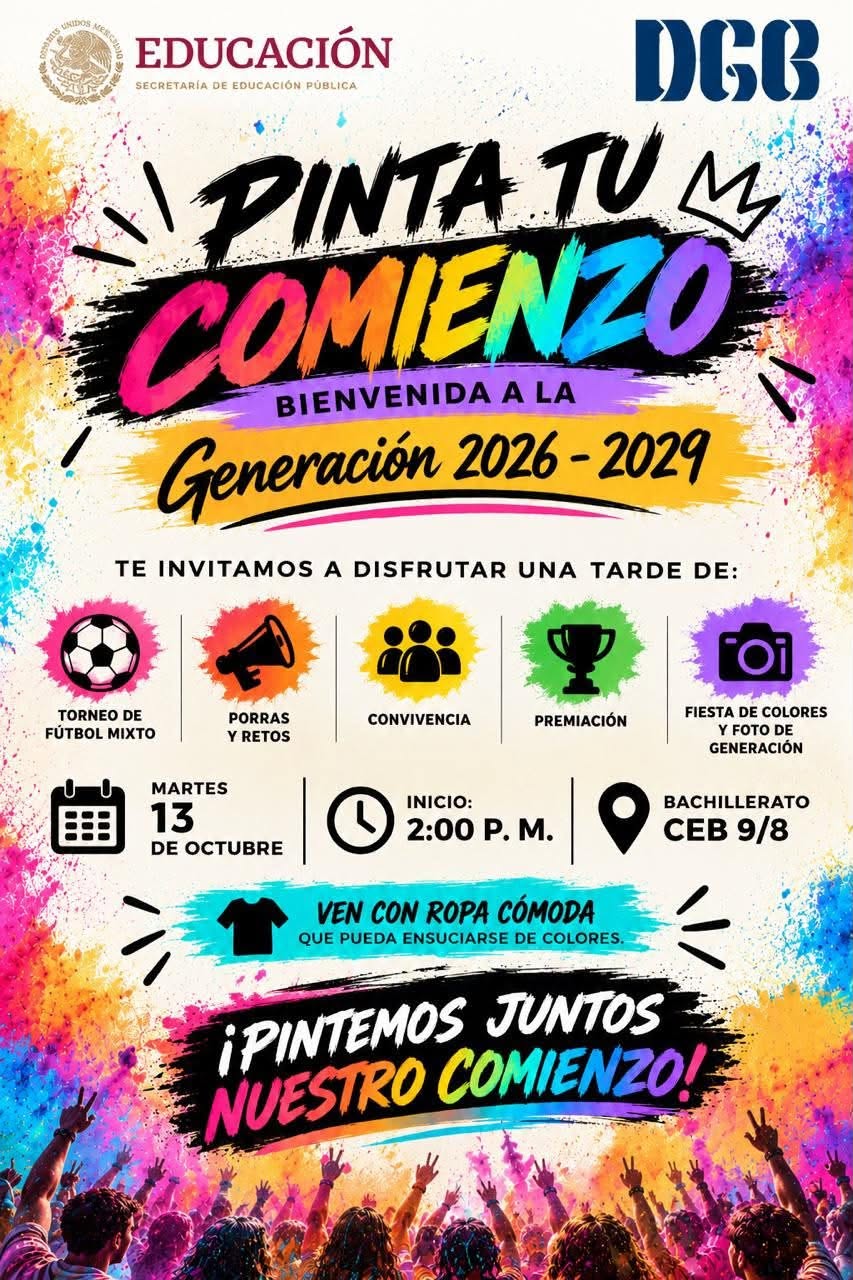 Bienvenida – Centro de Estudios de Bachillerato 9/8, Tonalá, Jalisco